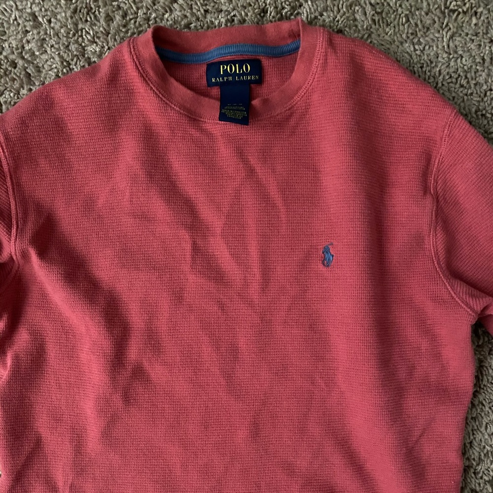 Men’s blush polo sweater